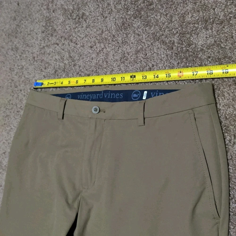 Vineyard Vines On The Go Pant Khaki Mens Size 36 x 32 (Fits 36 x 29) Golf Preppy